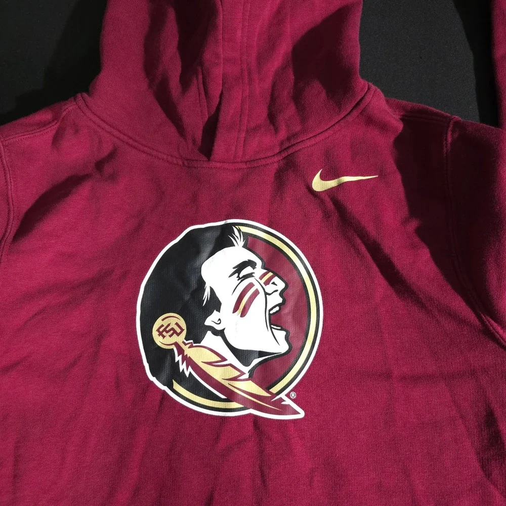 Nike Florida State Seminoles Boys Large Garnet Hoodie NCAA Fleece B31048D